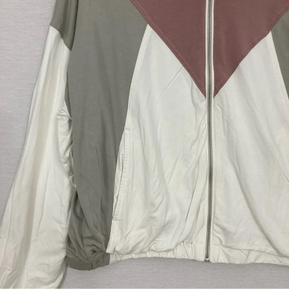 ZYIA Soft Stretch Color Block Zip Up Hooded Jacket size XL - Picture 5 of 9